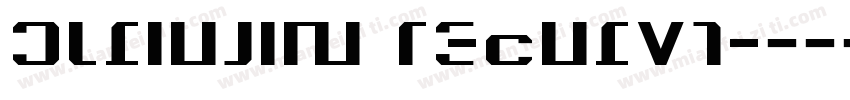 SJliujin Regular字体转换